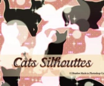 Cats Silhouettes Brushes